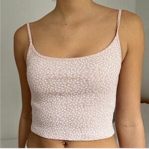 Brandy Pink Floral Eyelet Tank